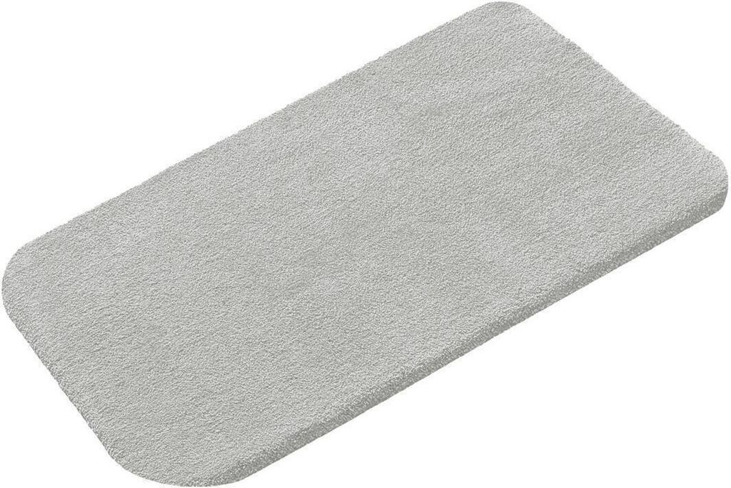 Rhomtuft Badteppich Aspect rechteckig 70x120 cm Farbe perlgrau