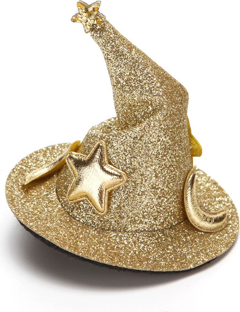 Zaubererhut Haarnadel Halloween Haarspange Hexenhut Haarschmuck Halloween Dekorationen Party Supplies Cosplay Kostüm Requisite