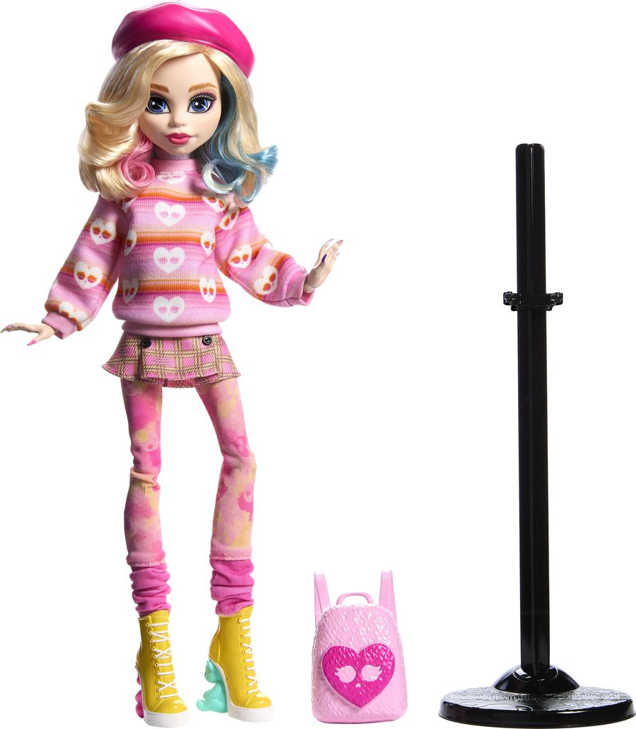 Monster High X Wednesday Enid Sinclair v růžovém outfitu Obrázek produktu 2