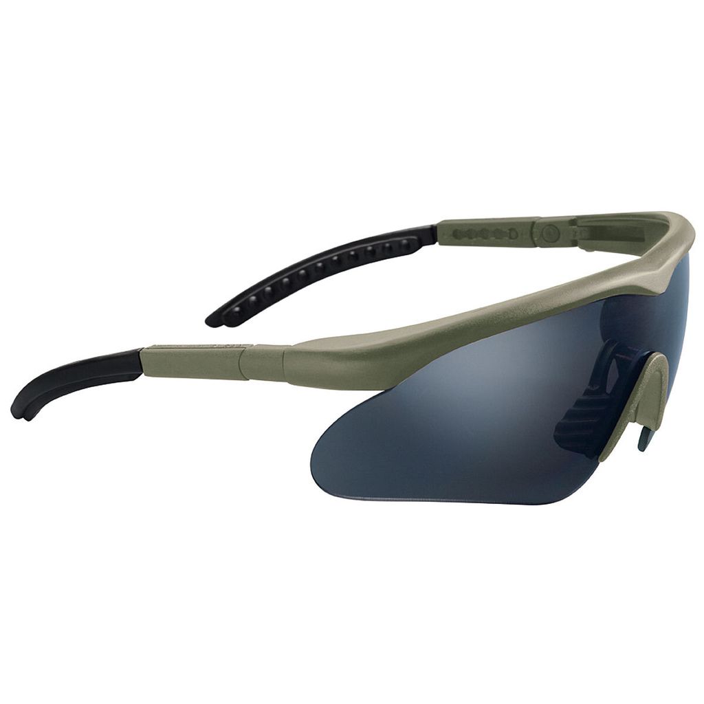 SWISSEYE TACTICAL SwissEye Raptor Green Schutzbrille mit Wechselgläsern Dunkelgrün