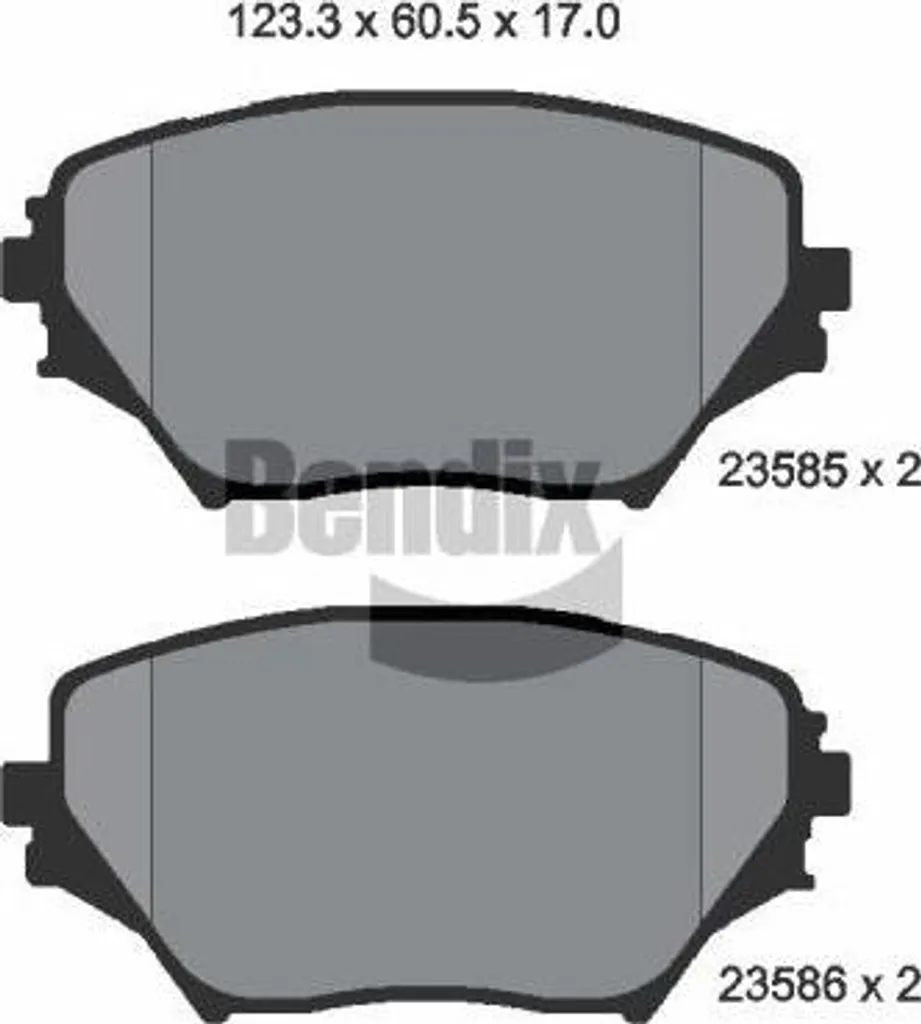 Plaquettes Bendix BPD1335 Haute Résistance - Standard OE 0446542070 RAV 4