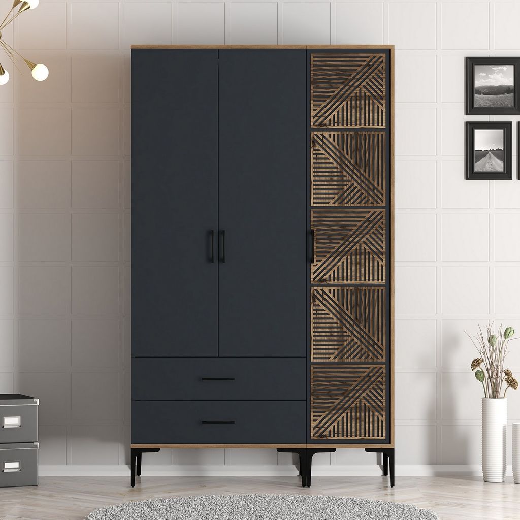 Skye Decor, Kumsal PT - Noce, Antracite, Armadio, Noce, Immagine del prodotto 
