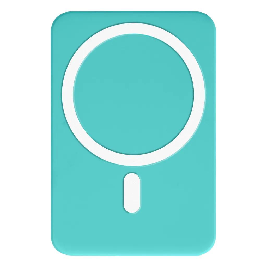 Chargeur sans fil magnétique Moxie 5000mAh turquoise pour smartphone iOS