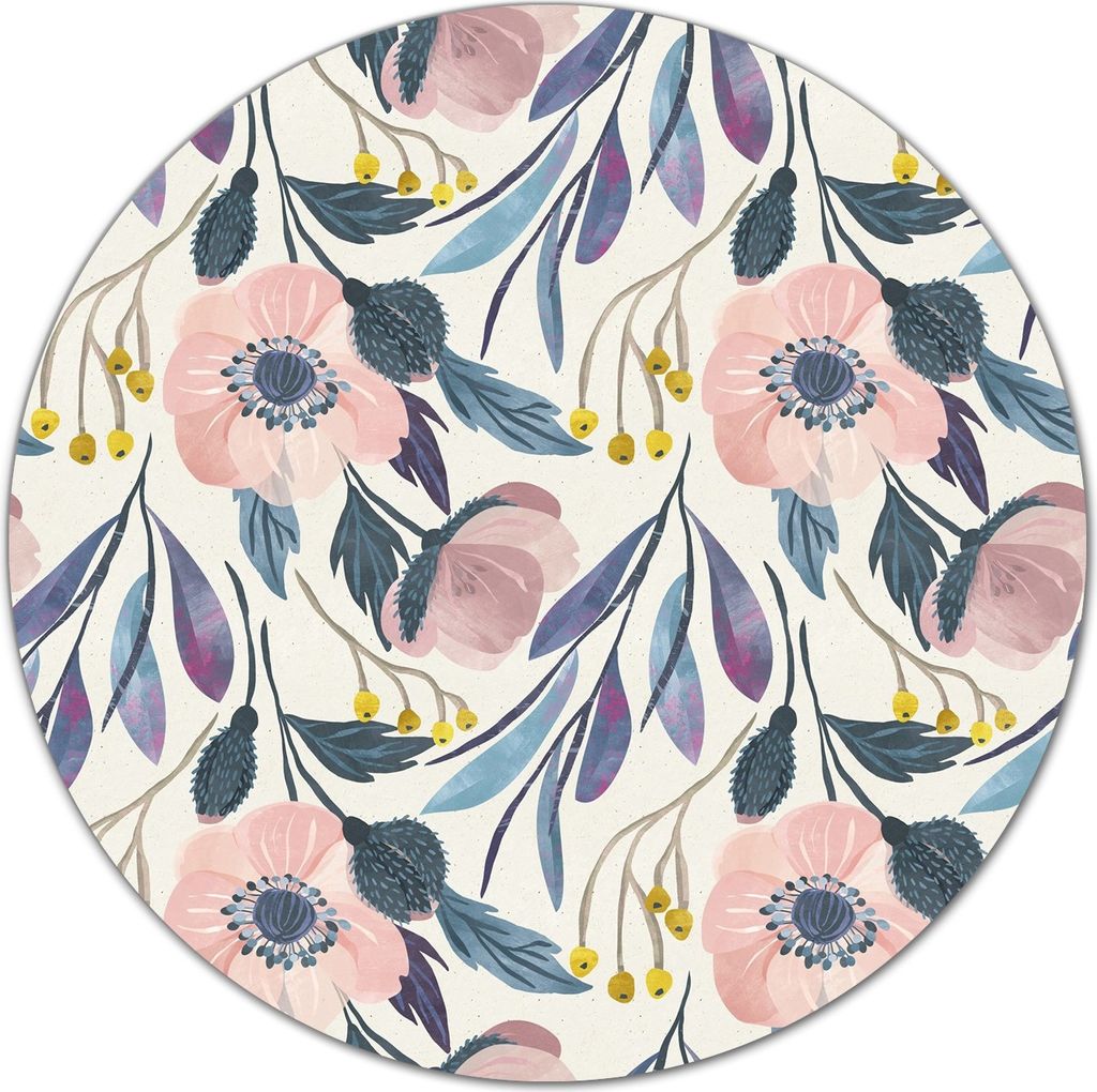 Glas-Herdabdeckplatte Glaskeramikkochfeld-Abdeckung Schneideplatten - 40 cm - Pastell Feldblumen