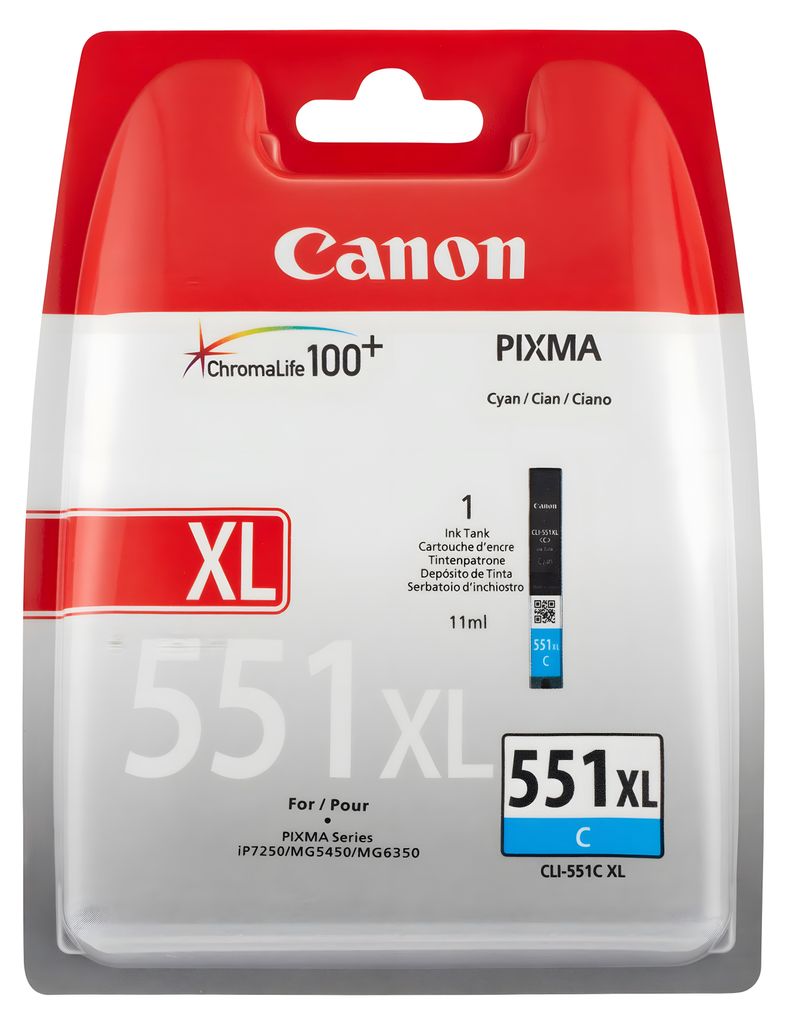 Canon CLI-551C XL Druckerpatrone cyan Produktbild 