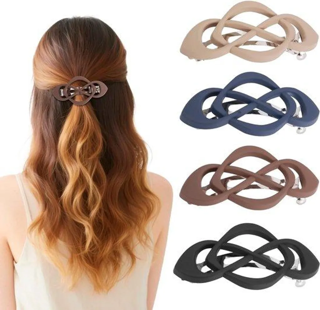 Accessoires Coiffure Femme : Lot de 4 Barrettes Rétro pour vos Looks