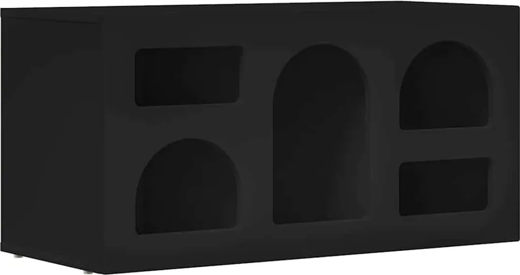 SYFAX™ Mobile TV Nero 80 x 35 x 40 cm Legno multistrato