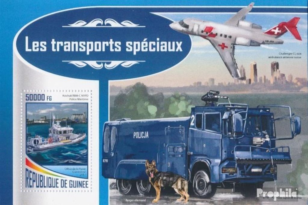 Briefmarken Guinea 2017 Mi Block 2840 (kompl. Ausgabe) postfrisch Sondertransport