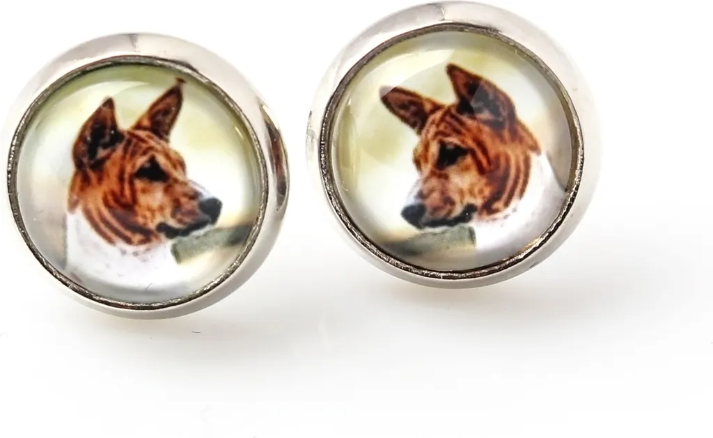 Orecchini con Foto Basenji Art-Dog | Accessori Cane Regalo Unico