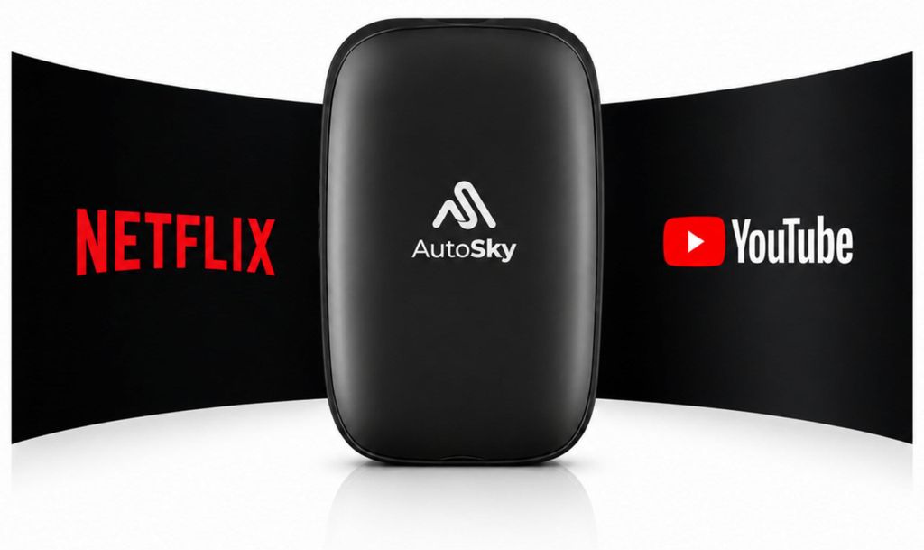 AutoSky Wireless CarPlay & Android Auto AI Box Lite – Für Produktbild 