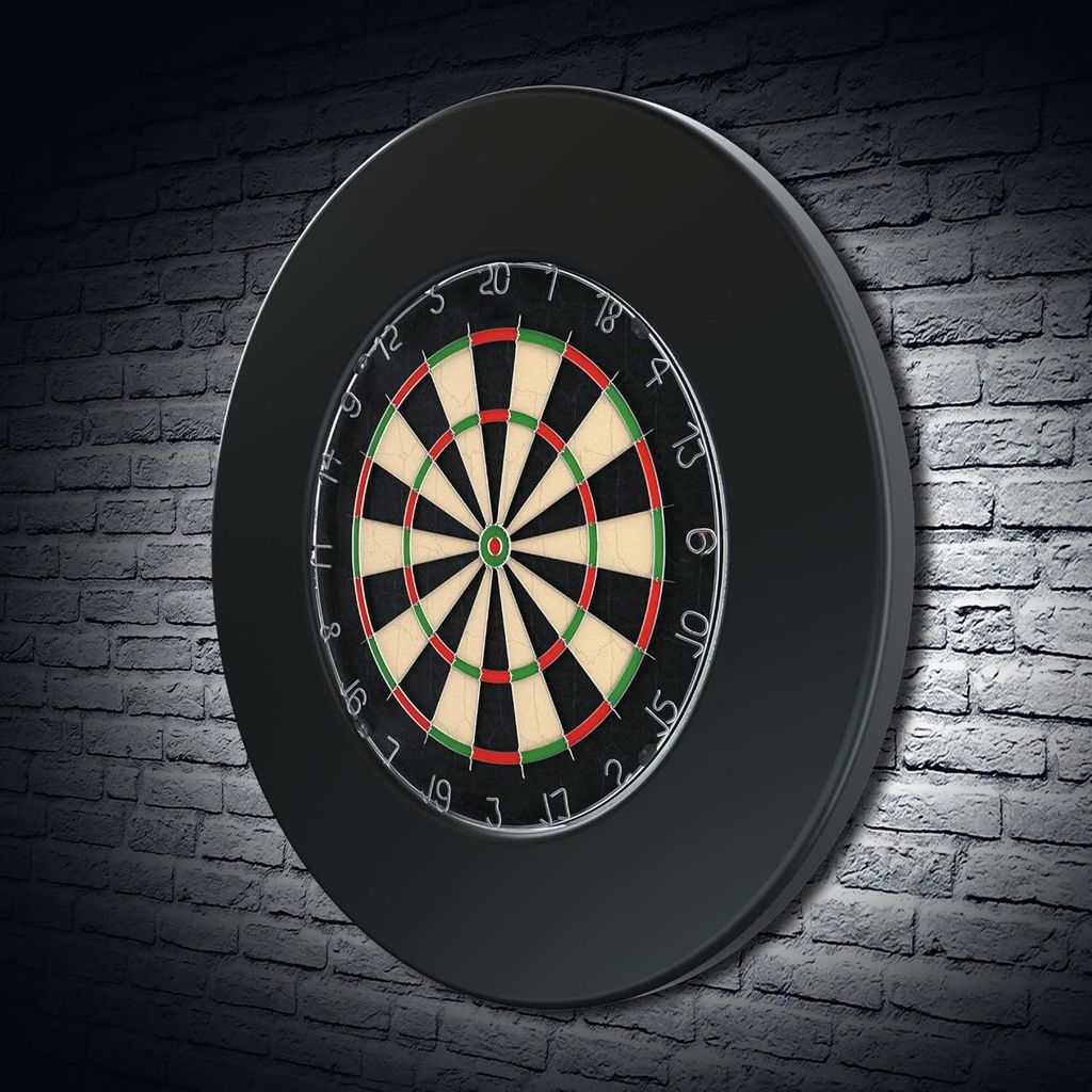 Ultimatives Dartboard-Set mit Stahlspitze und Schutzring | Inklusive Oche-Linie für Präzision