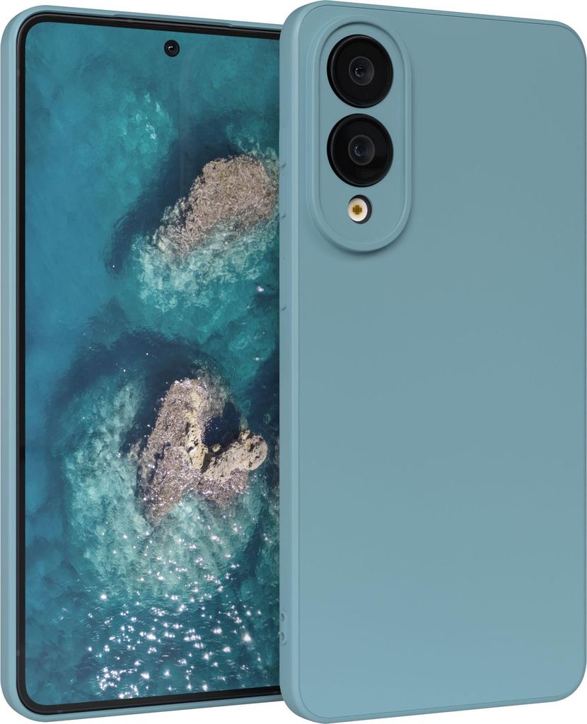 EAZY CASE - TPU Hülle für Samsung Galaxy S25 Edge, TPU Case stoßfeste Handyhülle, weiches Cover mit Kameraschutz, Silikonhülle in Blau