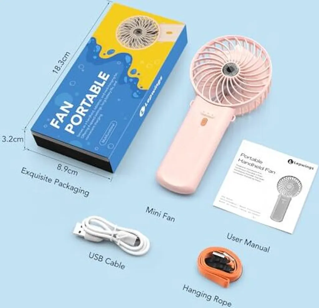 Ventilatore USB Lepwings: Piccolo, Pieghevole e Potente. Fino a 16h! - 7