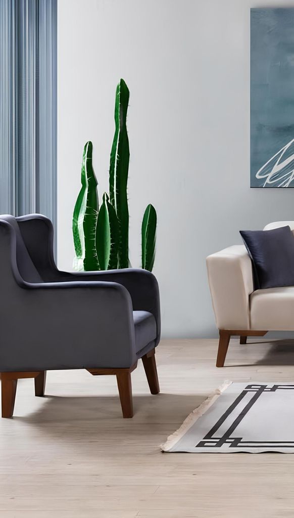 Sessel Luxus Polster Designer Textil 1 Sitzer Polster Sitz 1er Einsitzer Möbel