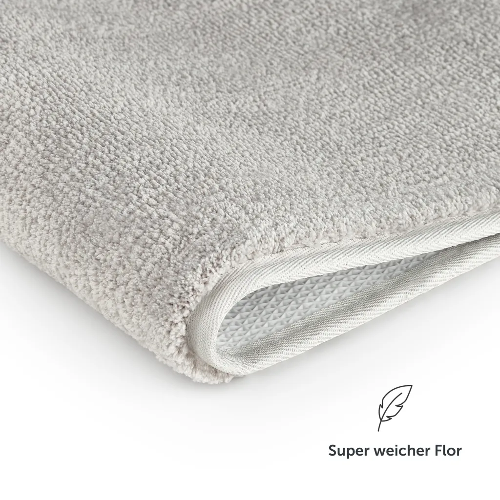LUOJINYI Tappetino da Bagno 40x60 cm, Antiscivolo, Morbido Assorbente, Shaggy a Pelo Lungo in Microfibra, Lavabile in Lavatrice per Vasca, Doccia (Grigio