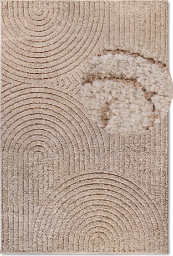 Elle Decoration New York Design Teppich Panglao Taupe