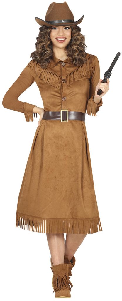 Western Kostüm Rodeo Lady Dolly Kleid für Damen Produktbild 