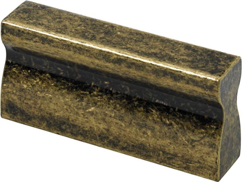 Hettich Möbelgriff Aluminium vermessingt bronze 10 x 46 x 23 - 1 Stück
