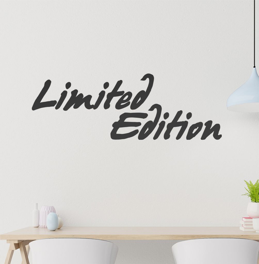 Limited Edition Wandtattoo in 6 Größen - Wandaufkleber Wall Sticker - Dekoration, Küche, Wohnzimmer, Schlafzimmer, Badezimmer