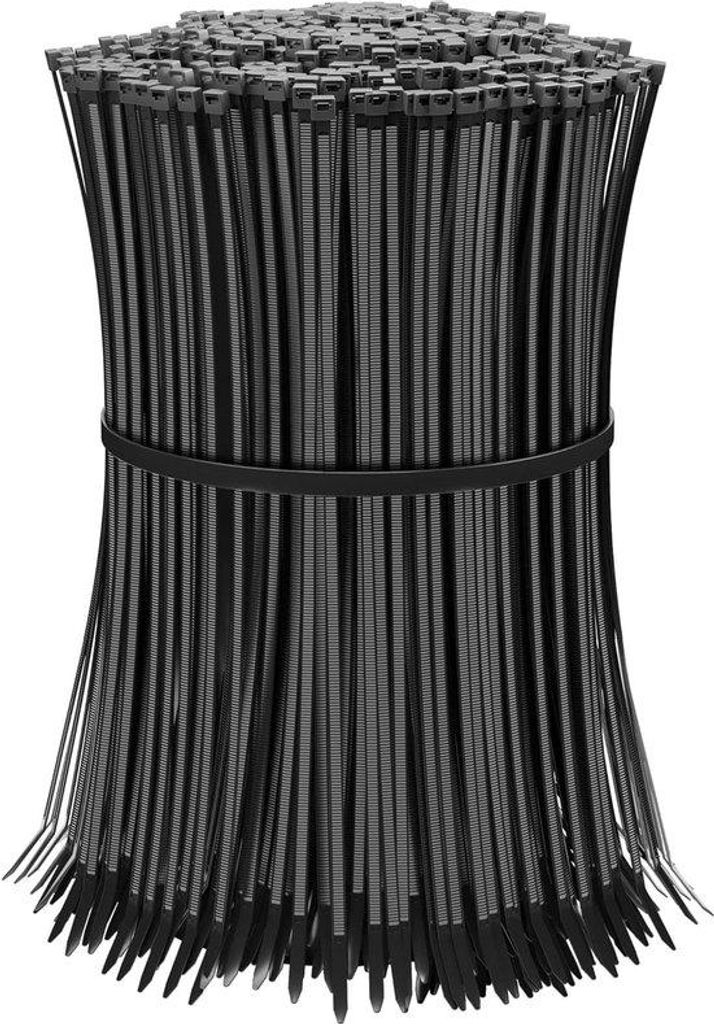 Kabelbinder 300 x 36 mm UV-beständig schwarz - minimale Zugkraft 180N 183 kg