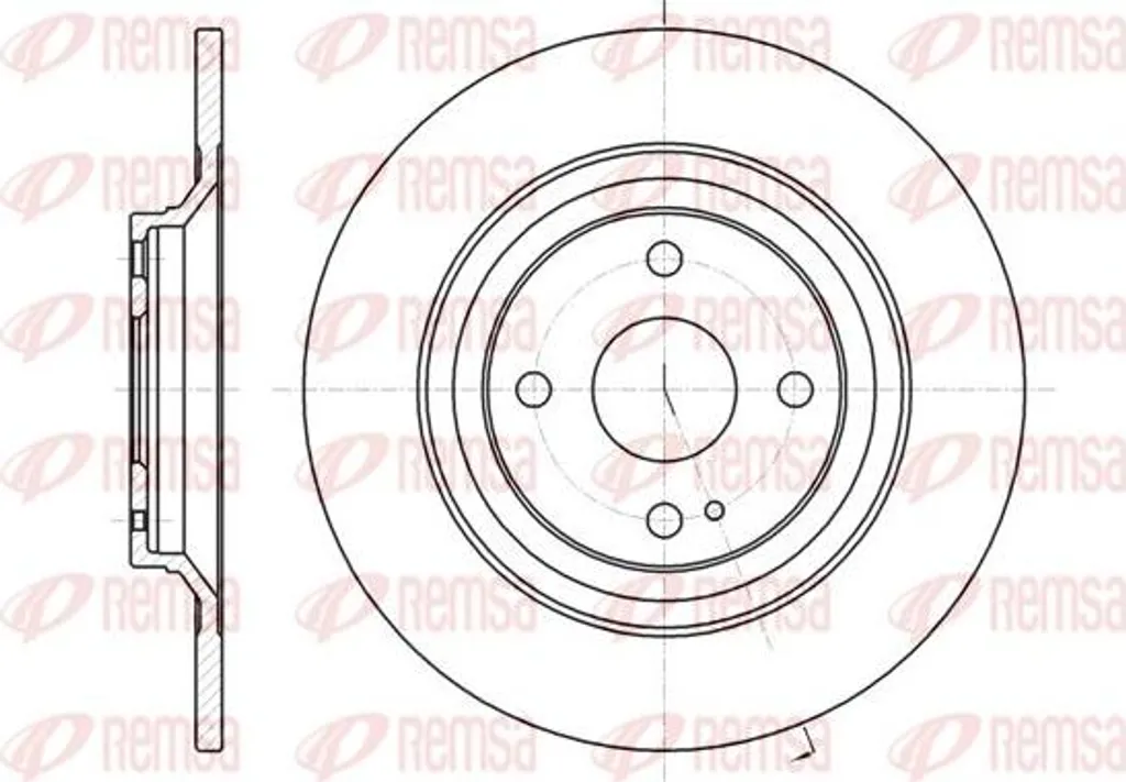 REMSA 61379.00 Disque de frein OE N06Y26251B pour Mazda MX-5 Miata