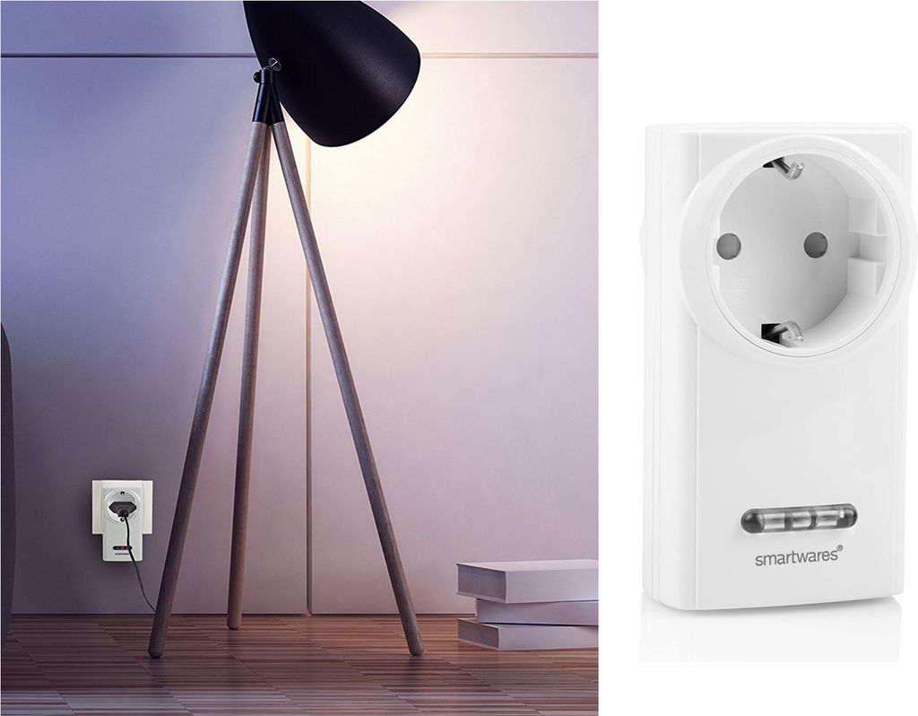 Smartwares SH4-90264 Funk-Netzschalter mit Dimmer 200 W SH5-RPD-02A