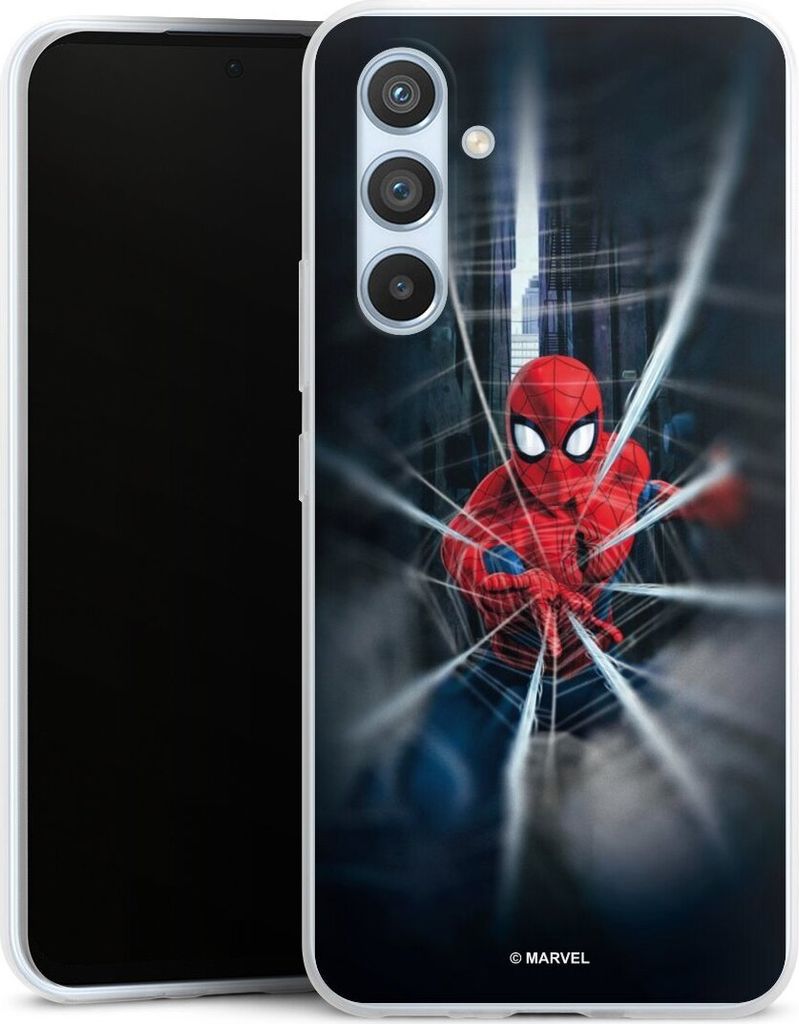 DeinDesign Slim Hülle für Samsung Galaxy A54 5G Silikon Case Ultra Dünn Handyhülle Kinofilm Marvel Spider-Man