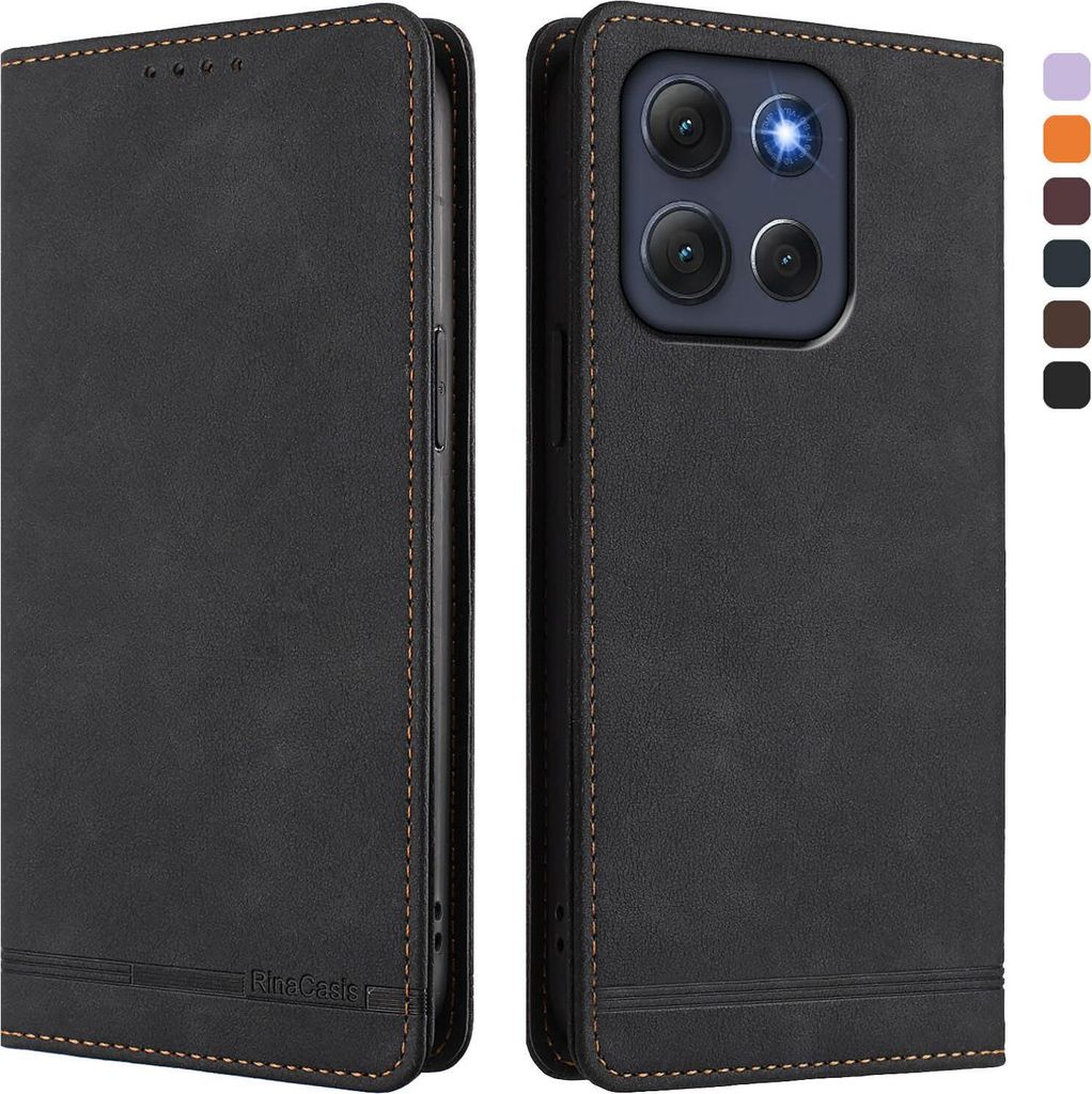 Pouzdro pro Motorola Moto G86, retroPolyuretankožené flip Obrázek produktu 
