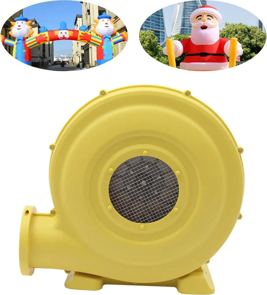 Pompe Soufflerie pour Grand Château Gonflable - Débit 950W Jaune 2200 Pa
