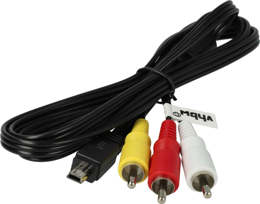 vhbw Audio Video Composite Kabel kompatibel mit Canon IXUS Produktbild 