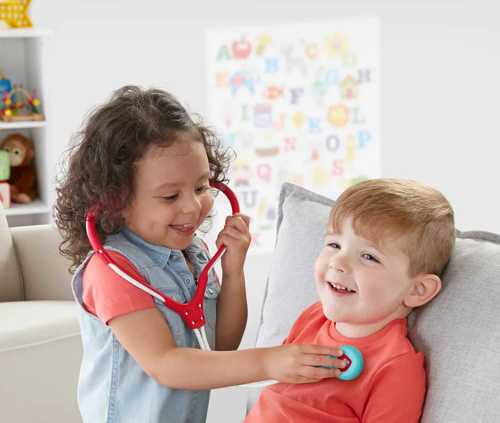 Coffret de docteur Fisher-Price jouet d'imitation avec 7 accessoires