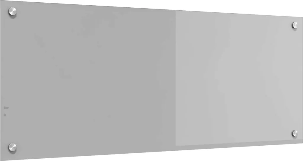 Pannello Paraschizzi 100x40 cm Vetro Temperato Grigio Chiaro - Alta Qualità - 1