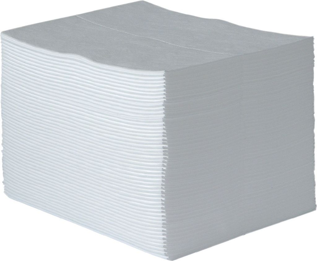 RAW Ölbindevlies weiß Länge 410 x Breite 510mm bindet max. 97l / VE 100St. / VE - 70.30.12-E