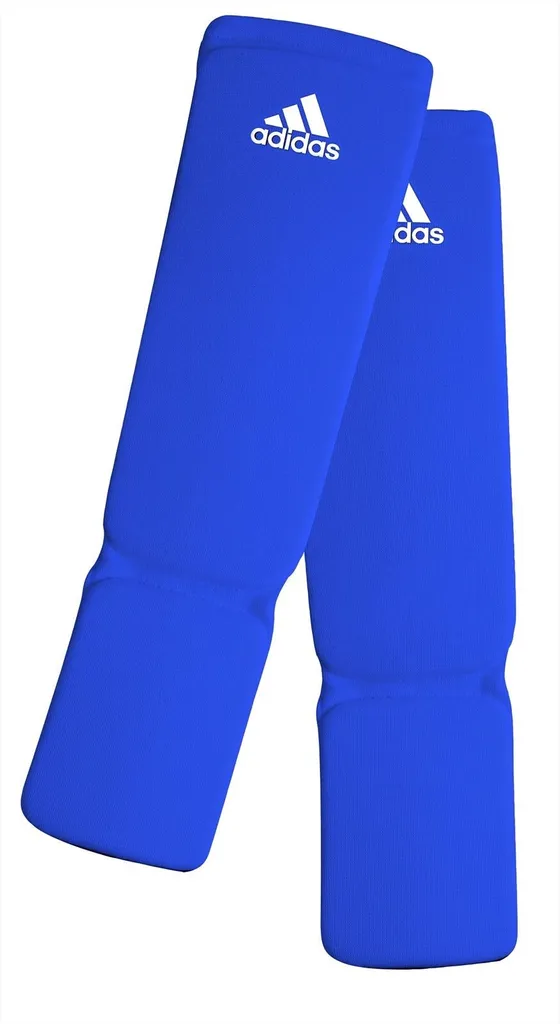 Protège-tibias bleu adidas XXS pour entraînement enfant de judo