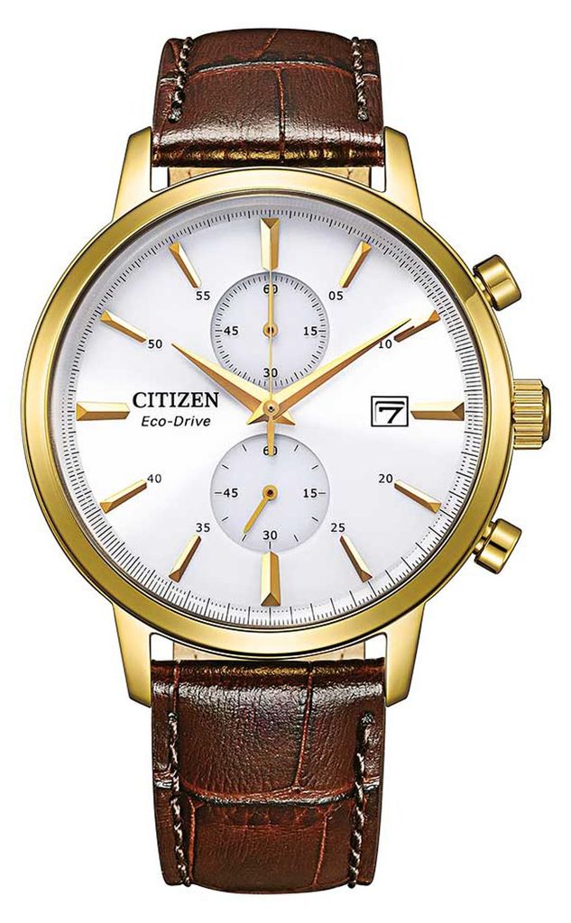 Citizen CA7062-15A Eco Drive Uhr Herrenuhr Leder Chrono Produktbild 