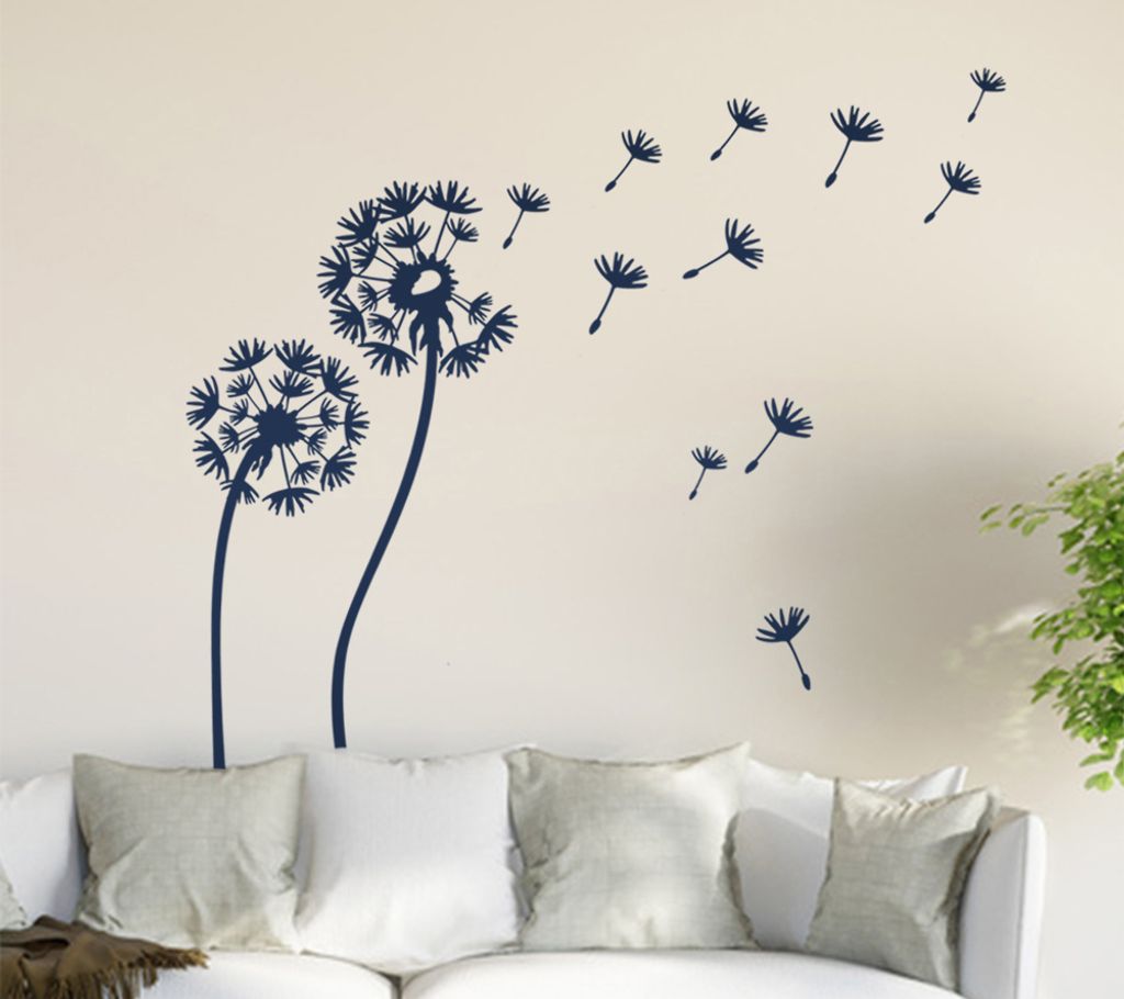 Pusteblume Set III Wandtattoo in 6 Größen - Wandaufkleber Wall Sticker - Dekoration, Küche, Wohnzimmer, Schlafzimmer, Badezimmer
