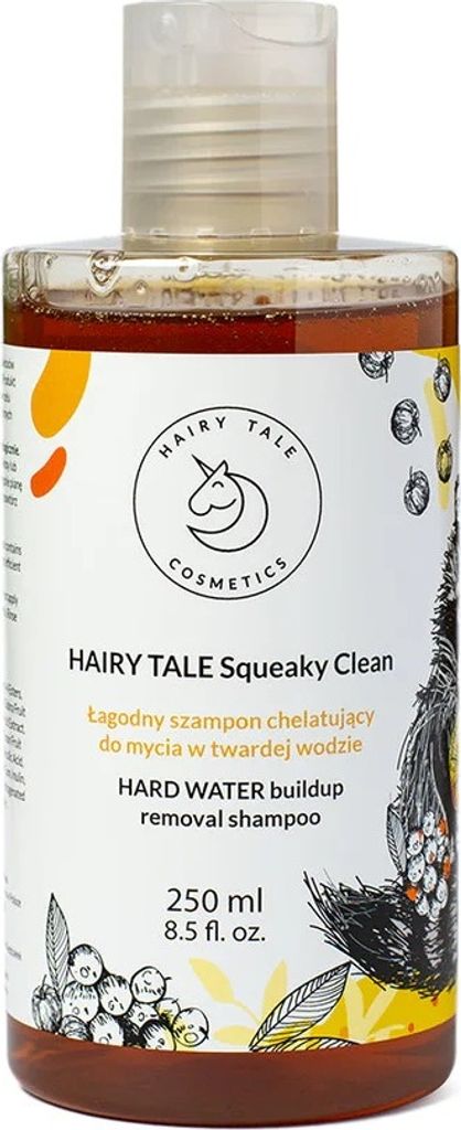 Hairy Tale Squeaky Clean Łagodny szampon chelatujący do mycia w twardej wodzie, 250 ml