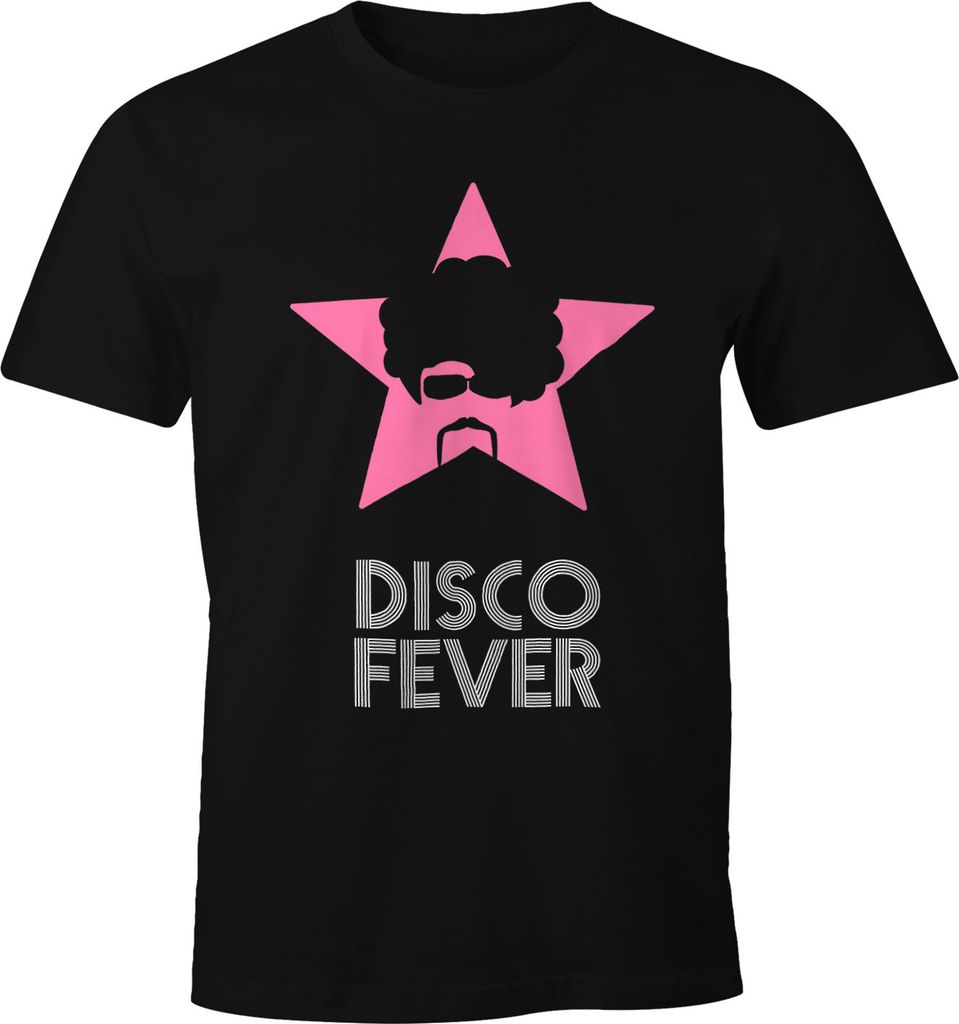 Cooles Herren T-Shirt Disco Party Fever Fun Shirt Moonworks S