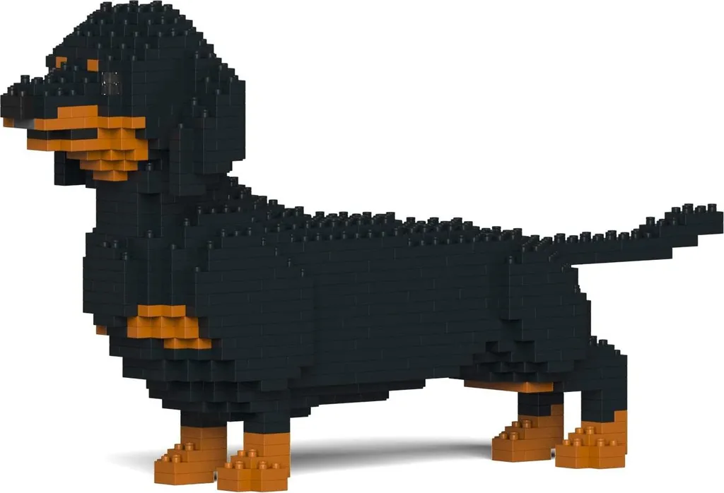 Puzzle 3D Teckel JEKCA, idée déco salon pour amoureux des chiens
