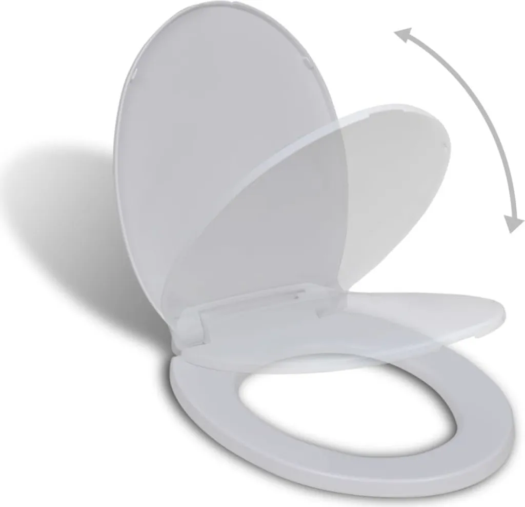 Sedile WC Professionale The Living Store | Ovale Bianco Soft Close