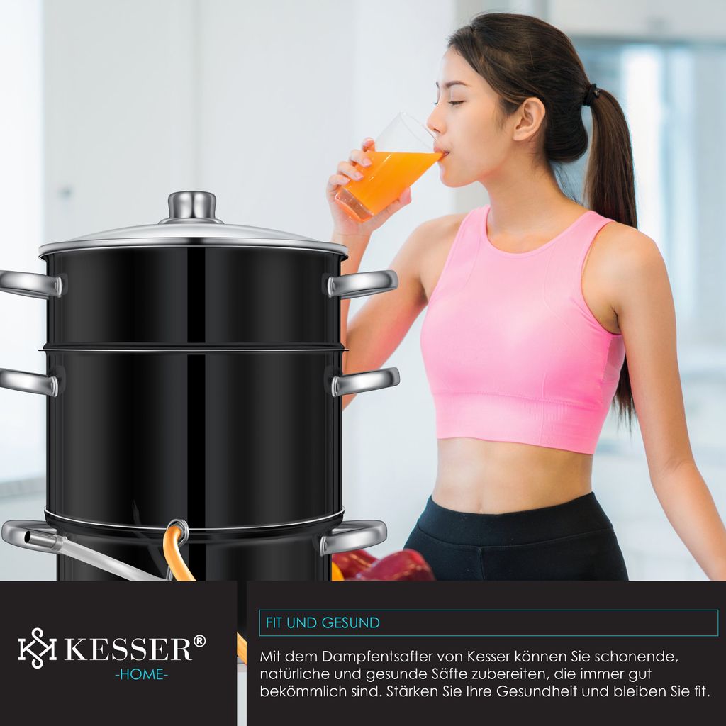 KESSER® Dampfentsafter 15 L Edelstahl Entsafter Saftpresse Produktbild 9
