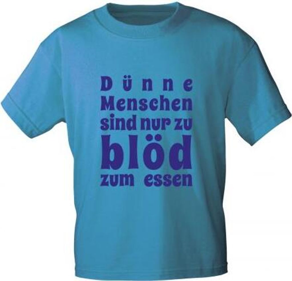T-Shirt mit Print - Dünne Menschen sind nur zu ... zum Produktbild 