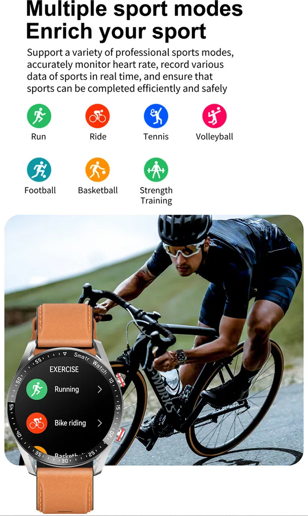 Orologio Sportivo Smartwatch Impermeabile - Fitness Tracker Uomo Donna - 13