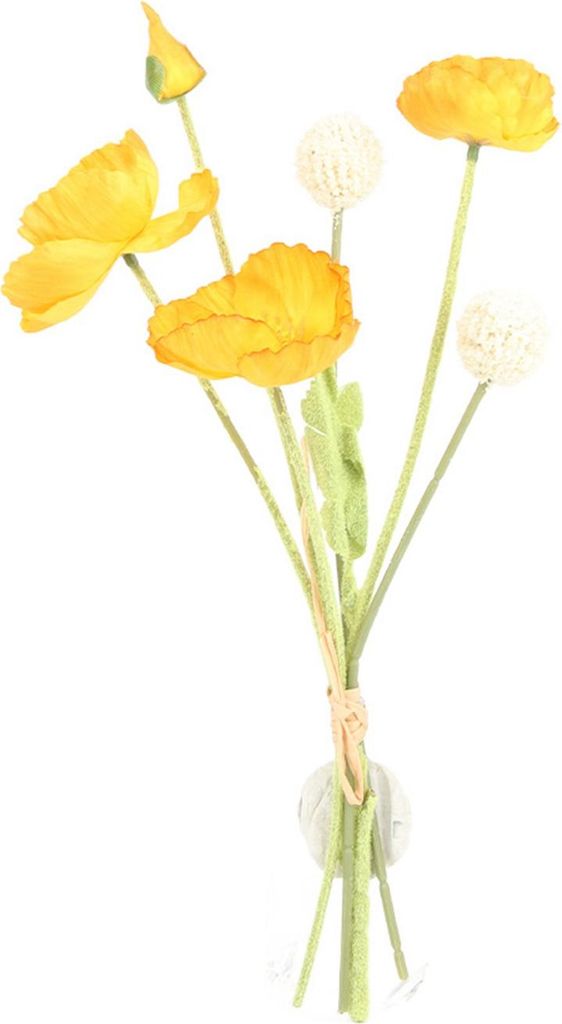Künstlicher Goldblumenstrauß, 36 cm, künstlicher Goldblumenstrauß