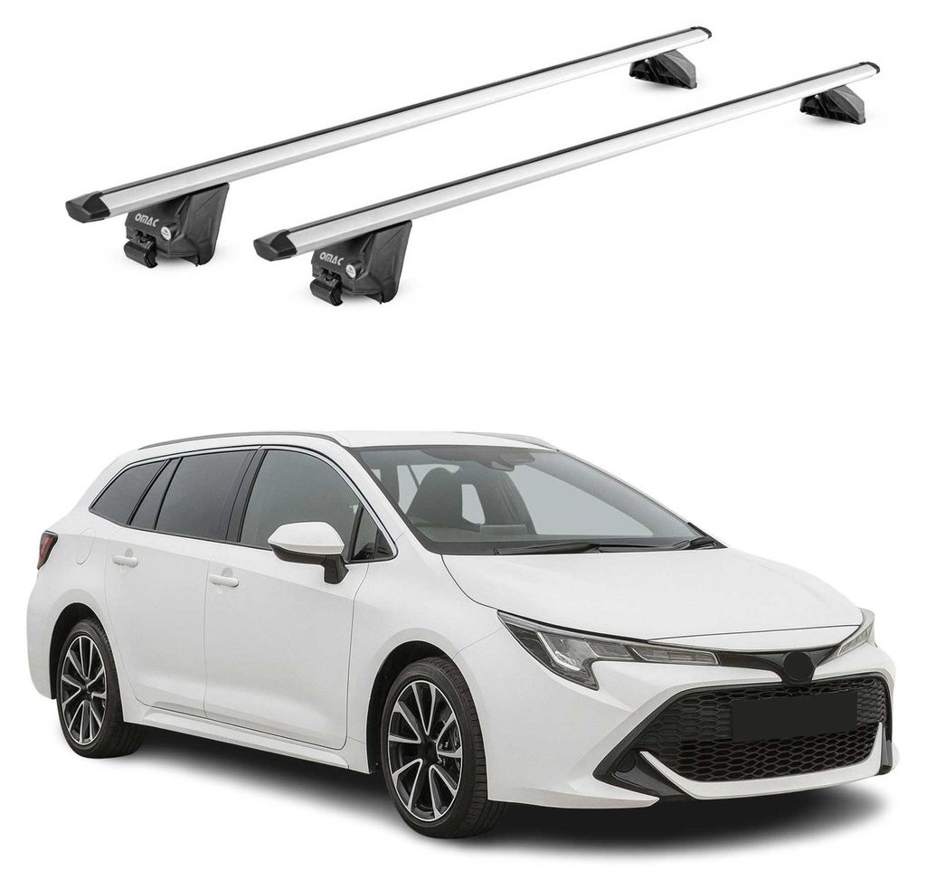 Dachträger für Toyota Corolla Kombi 2019-2025 100kg Alu Produktbild  KI-generiertes Bild