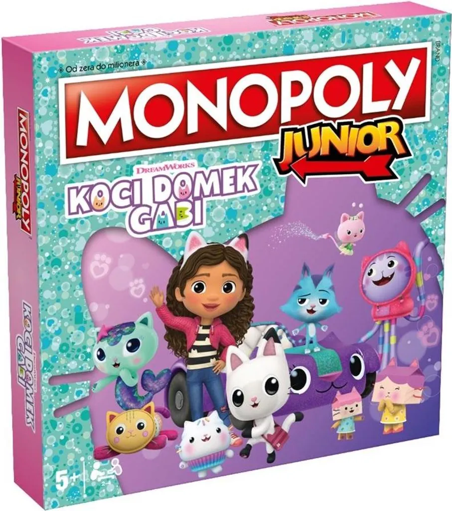 Jeu de société Monopoly Junior Gabby et la Maison Magique pour enfants