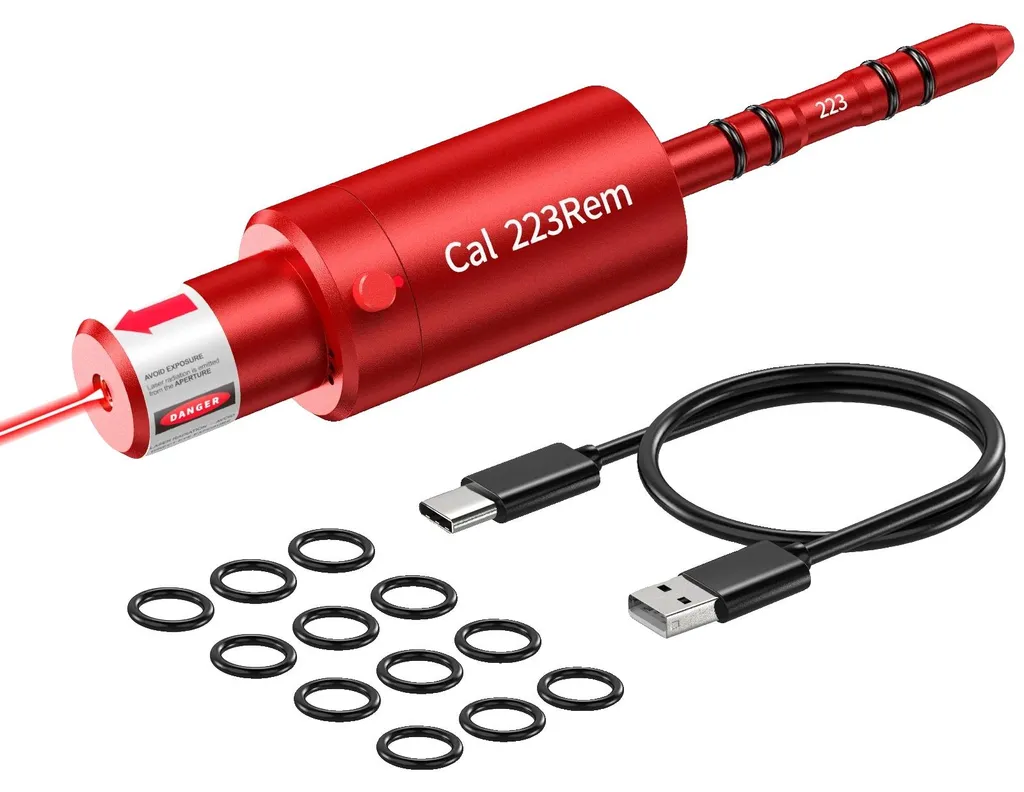 Cartouche Laser d'Entraînement .223 Rem Rouge pour Tir de Précision