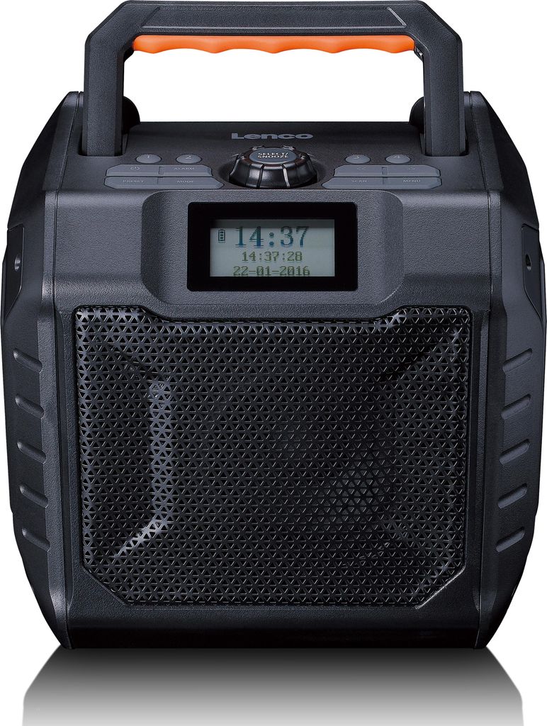 Lenco ODR-160GY - Leistungsstarkes tragbares outdoor DAB+/FM Radio mit Bluetooth - IPX5 strahlwassergeschützt - Grau