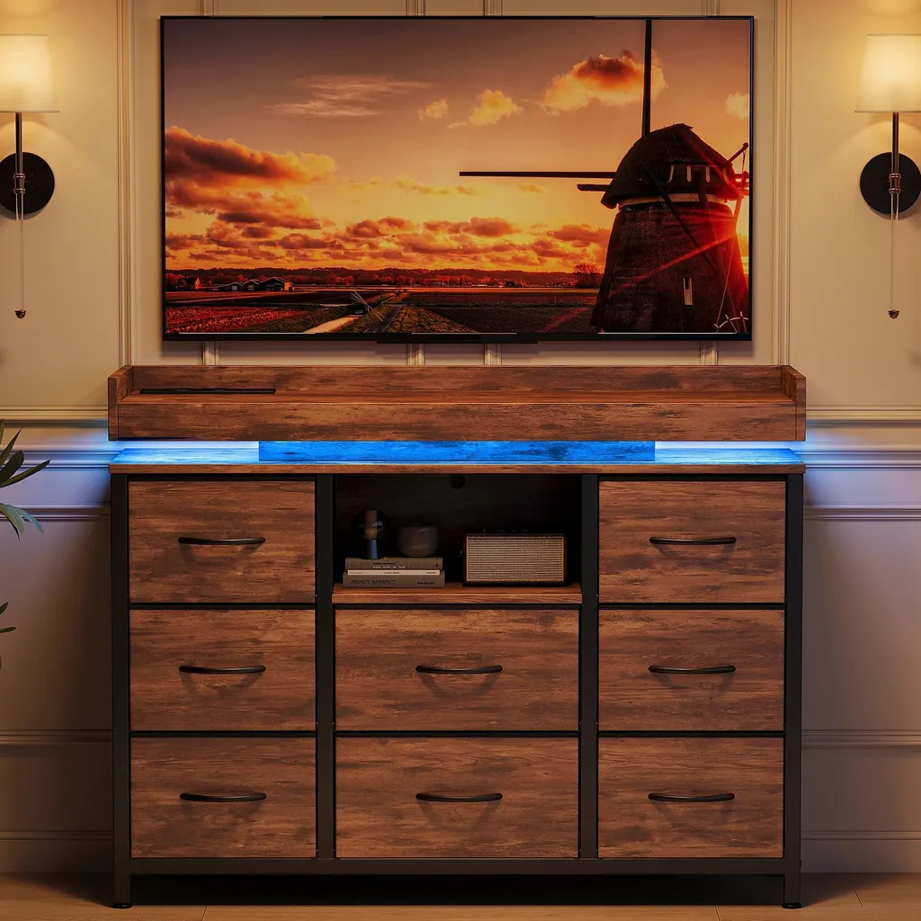 Commode sécurisée anti-basculement à 8 tiroirs pour un rangement ordonné