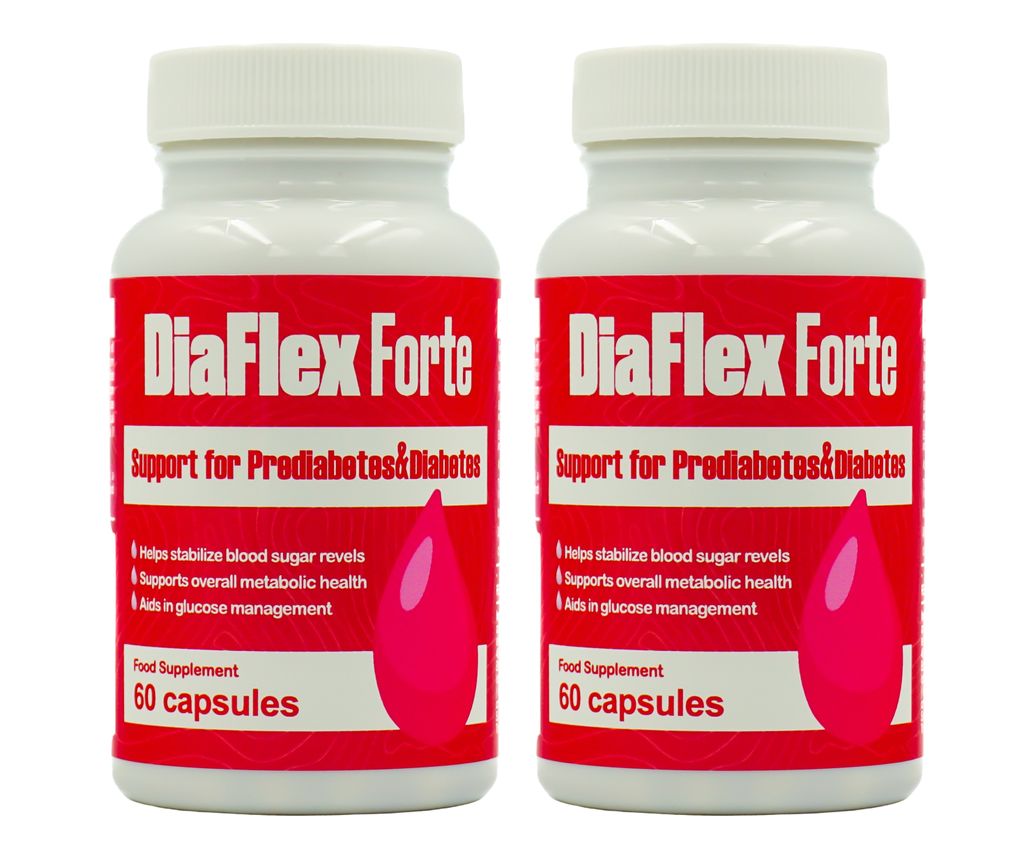 DiaFlex Forte Nahrungsergänzungsmittel SET 2x60 kapseln Produktbild 
